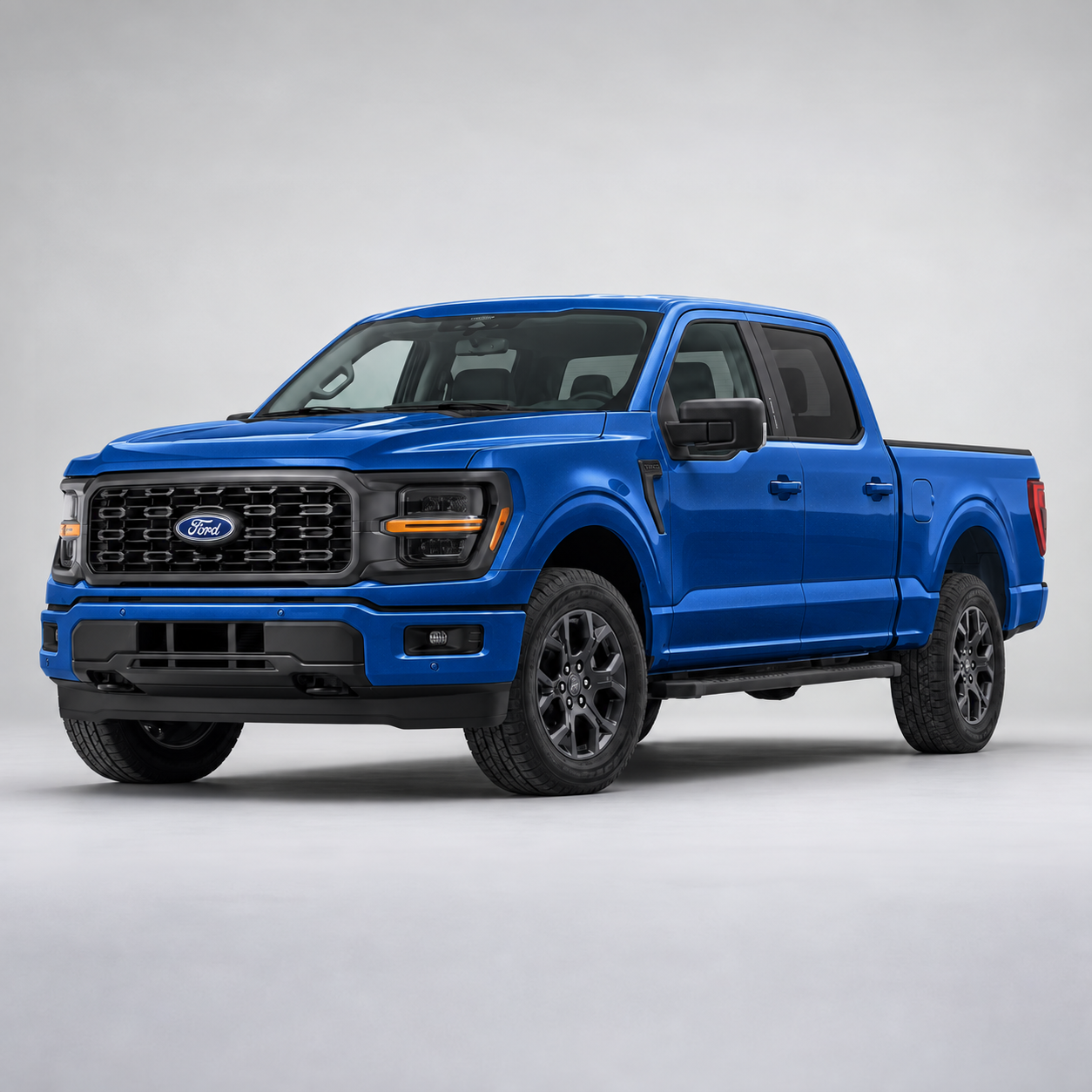 Blue Ford F-150 pickup truck